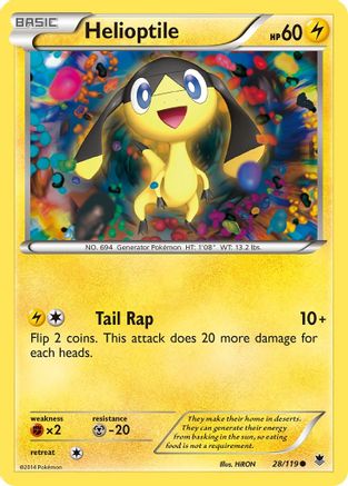 Helioptile (28) (28) 028 XY Phantom Forces - Common