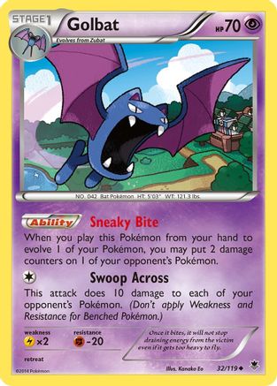 Golbat 032/119 XY Phantom Forces - Uncommon