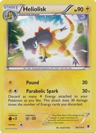 Heliolisk (XY Phantom Forces) 030/119 Deck Exclusives - Rare