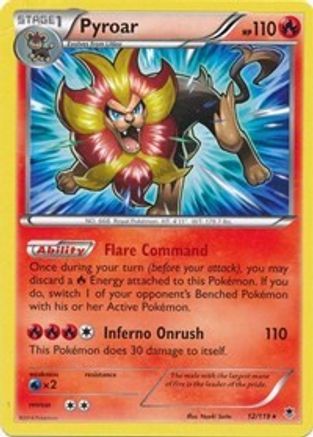 Pyroar (XY Phantom Forces) 012/119 Deck Exclusives - Rare