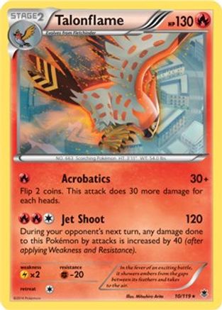 Talonflame (XY Phantom Forces) 010/119 - Holofoil Deck Exclusives - Holo Rare