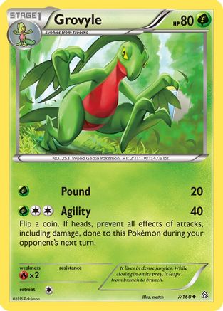 Grovyle 007/160 XY Primal Clash - Uncommon