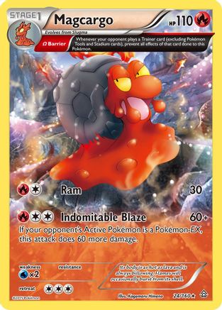 Magcargo (Omega) 024/160 XY Primal Clash - Rare