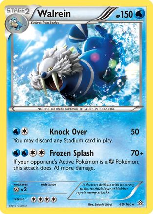 Walrein 048 - Reverse Holofoil XY Primal Clash - Rare