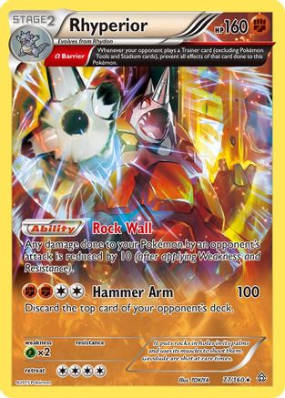 Rhyperior (Omega) 077/160 - Reverse Holofoil XY Primal Clash - Holo Rare