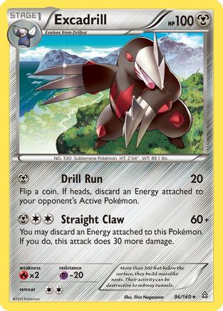 Excadrill 096 XY Primal Clash - Rare