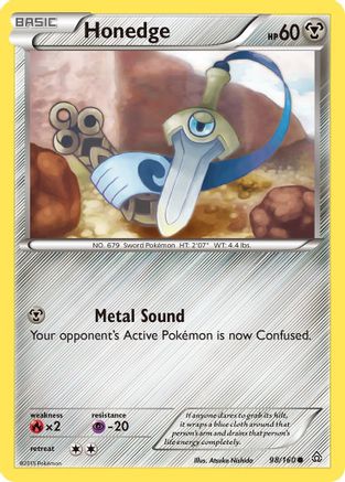 Honedge 098 - Reverse Holofoil XY Primal Clash - Common