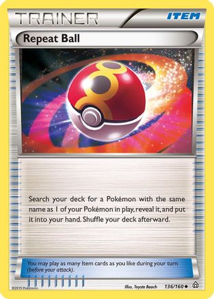 Repeat Ball 136/160 XY Primal Clash - Uncommon