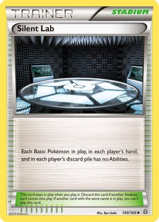 Silent Lab 140/160 - Reverse Holofoil XY Primal Clash - Uncommon