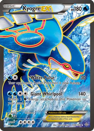 Kyogre EX (148 Full Art) (148 Full Art) 148 - Holofoil XY Primal Clash - Ultra Rare