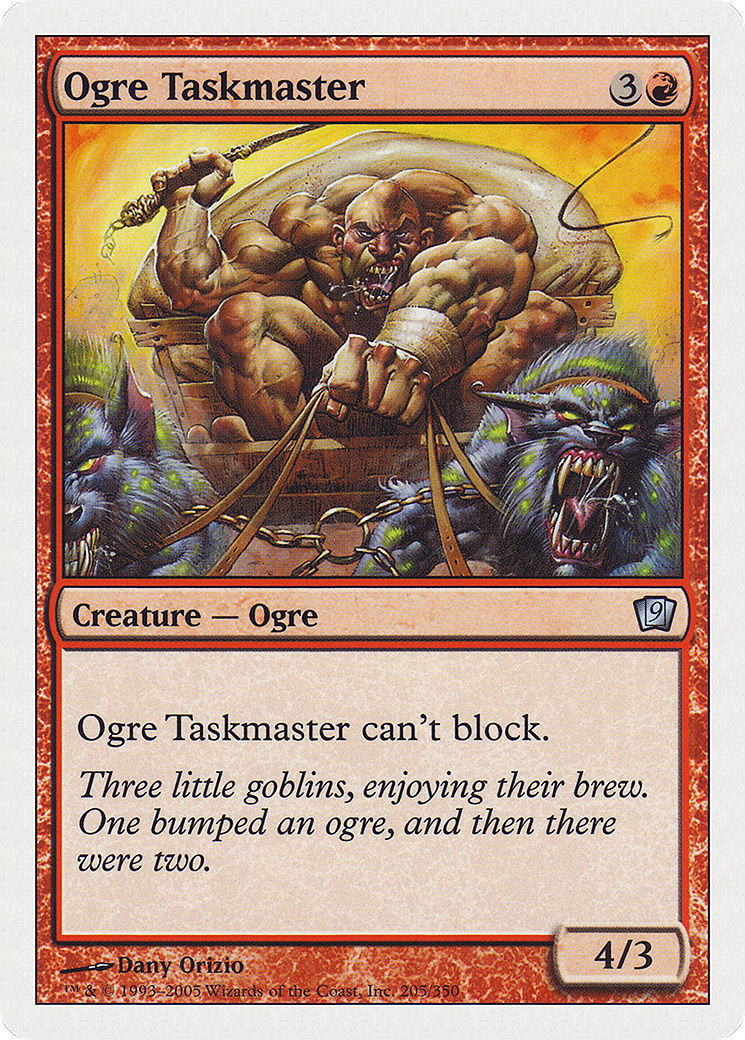 Ogre Taskmaster (9ED-205★) - 9th Edition Foil