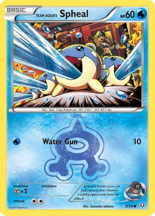 Team Aqua's Spheal 003/34 Double Crisis - Common