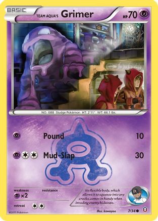 Team Aqua's Grimer 007/34 Double Crisis - Common