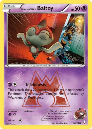 Team Magma's Baltoy 010/34 Double Crisis - Common