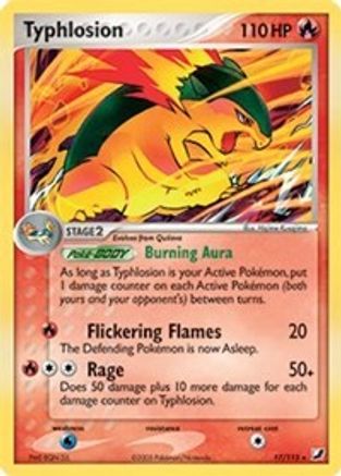 Typhlosion (EX Unseen Forces) 017/115 Deck Exclusives - Rare