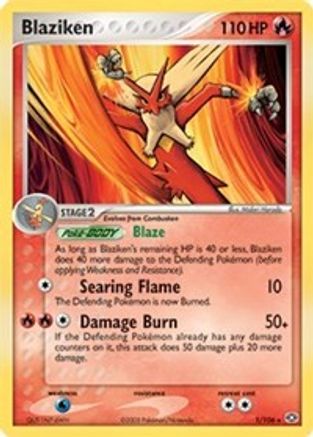 Blaziken (EX Emerald) 001/106 Deck Exclusives - Rare
