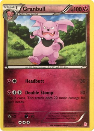 Granbull (#14) (#14) 014 XY Trainer Kit Sylveon & Noivern - Common