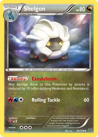 Shelgon 056/108 XY Roaring Skies - Uncommon