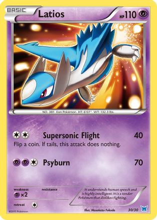 Latios (#30 Holo) (#30 Holo) 030 - Holofoil XY Trainer Kit Latias & Latios - Common