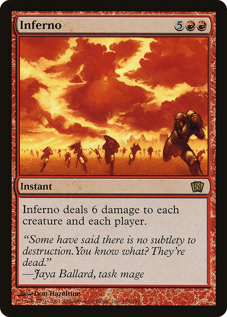 Inferno (8ED-196★) - 8th Edition Foil