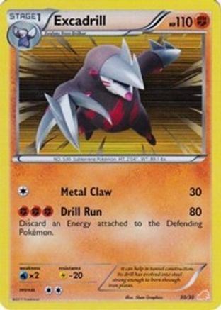 Excadrill (#30 Holo) (#30 Holo) 030 - Holofoil BW Trainer Kit Excadrill & Zoroark - Common