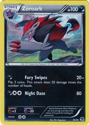 Zoroark (#17 Non (#17 Non-Holo) 017 BW Trainer Kit Excadrill & Zoroark - Common