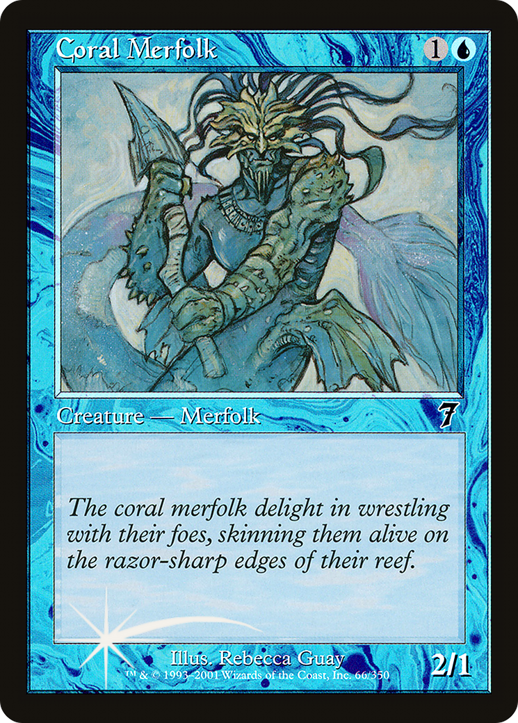 Coral Merfolk (7ED-66★) - 7th Edition Foil