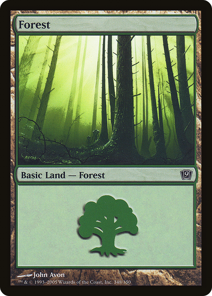 Forest (9ED-348) - 9th Edition Foil