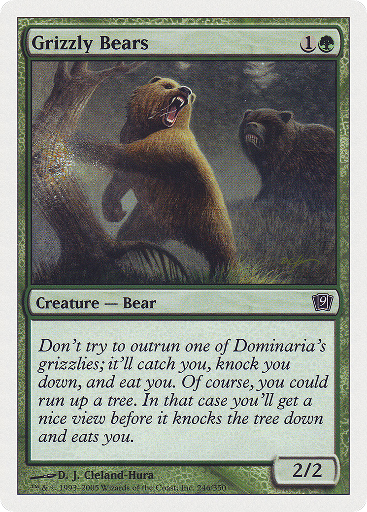 Grizzly Bears (9ED-246★) - 9th Edition