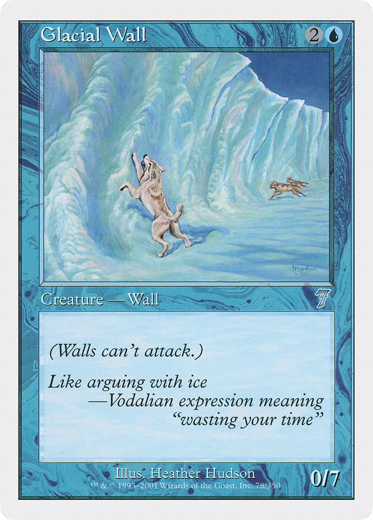 Glacial Wall (7ED-78★) - 7th Edition Foil