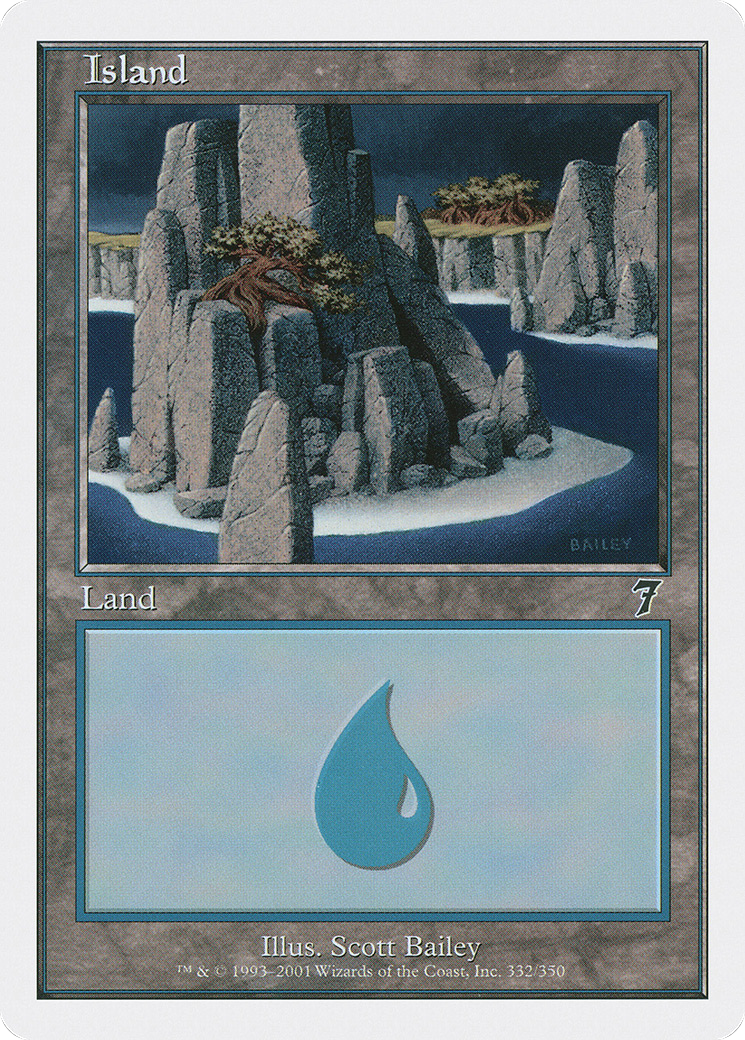 Island (7ED-332★) - 7th Edition