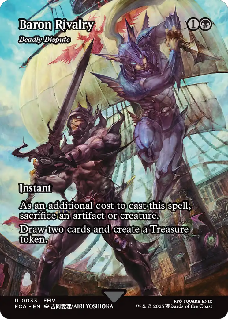Baron Rivalry - Deadly Dispute (Showcase) (FCA-033) - FINAL FANTASY: Through the Ages / Baron Rivalry (Borderless) Foil