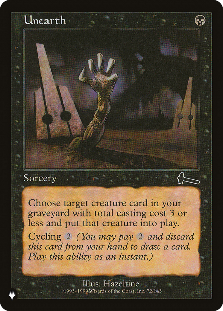 Unearth (LIST-ULG-72) - The List