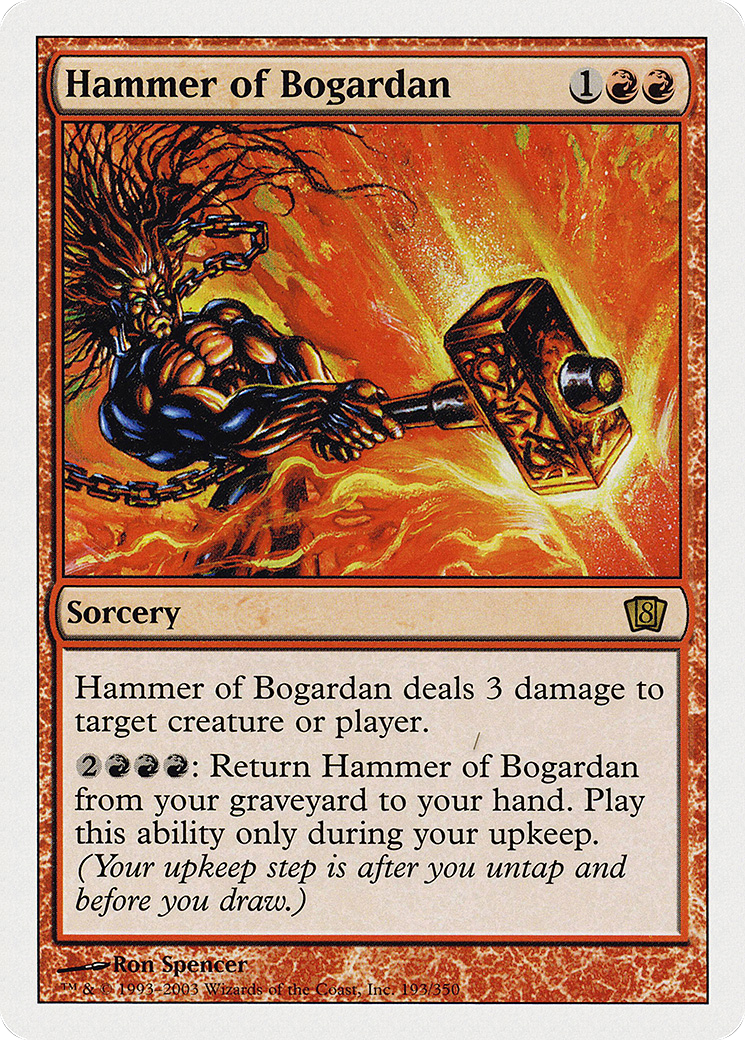 Hammer of Bogardan (8ED-193★) - 8th Edition Foil