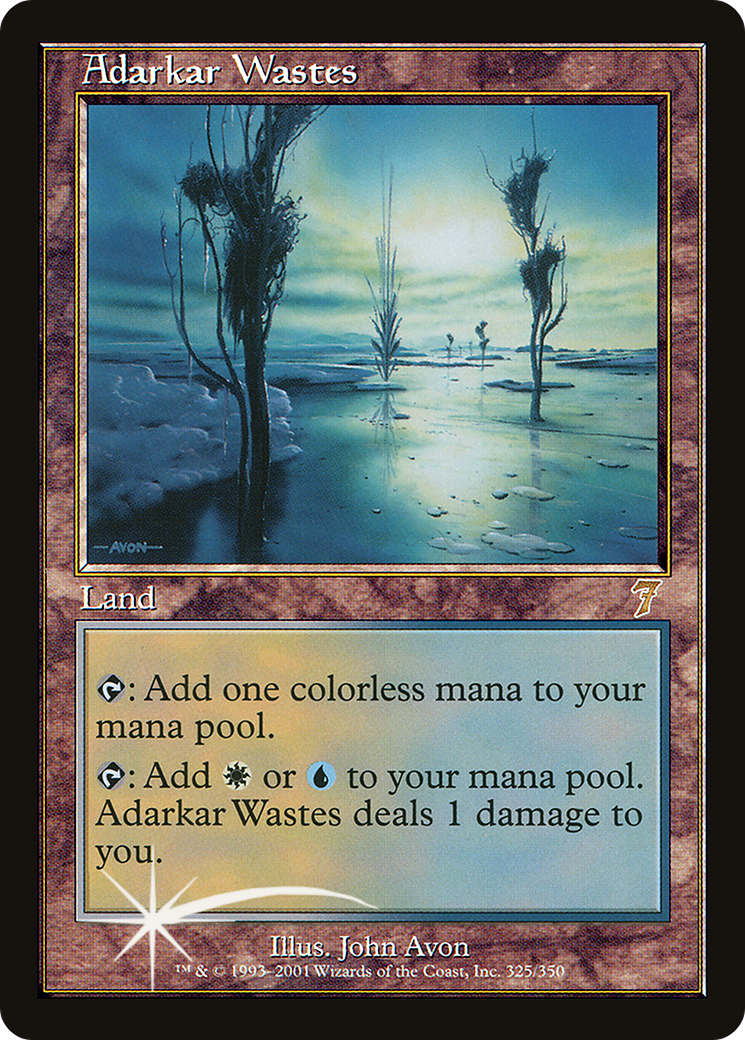 Adarkar Wastes (7ED-325) - 7th Edition Foil
