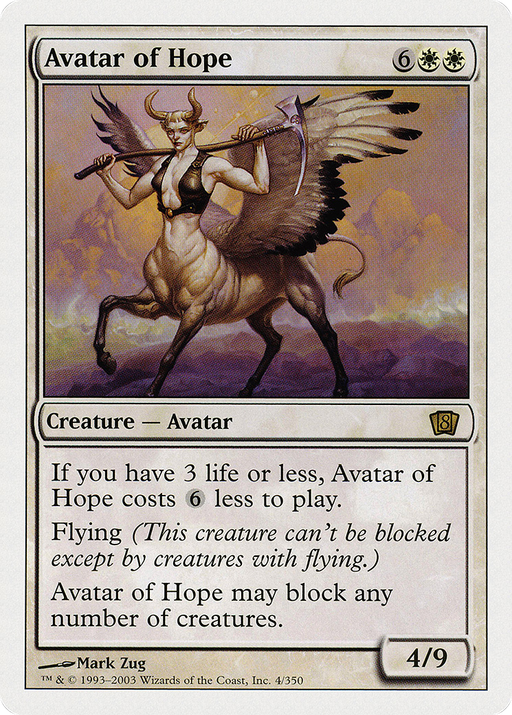 Avatar of Hope (8ED-04★) - 8th Edition Foil