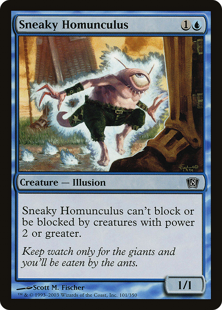 Sneaky Homunculus (8ED-101★) - 8th Edition Foil