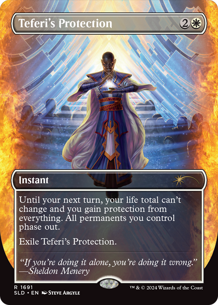 Teferi's Protection (1691) (SLD-1691) - Secret Lair Drop (Borderless) Foil