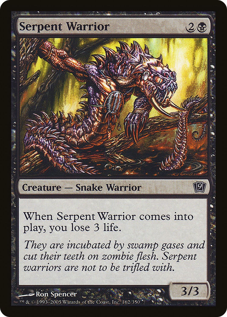 Serpent Warrior (9ED-162★) - 9th Edition Foil