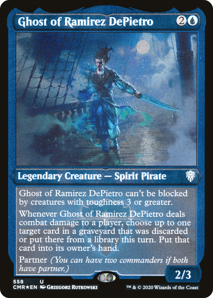Ghost of Ramirez DePietro (Foil Etched) (CMR-558) - Commander Legends Foil