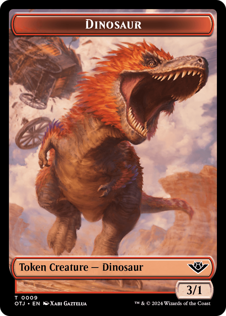 Dinosaur (TOTJ-009) - Outlaws of Thunder Junction Tokens Foil