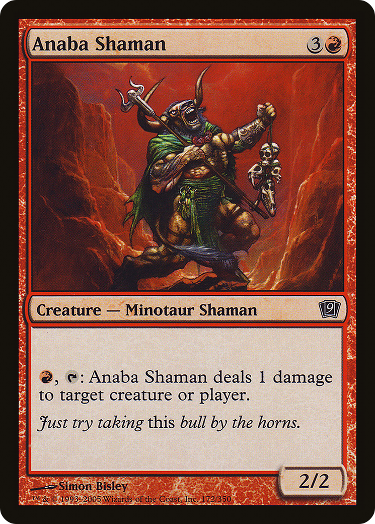 Anaba Shaman (9ED-172★) - 9th Edition Foil