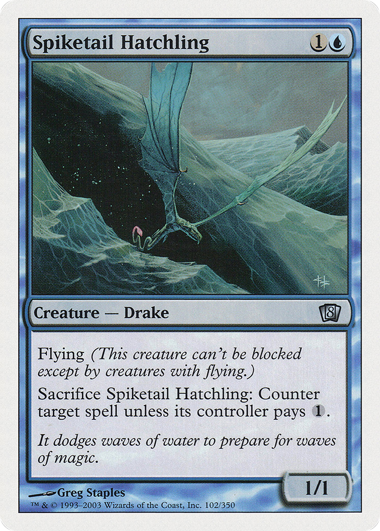 Spiketail Hatchling (8ED-102★) - 8th Edition Foil