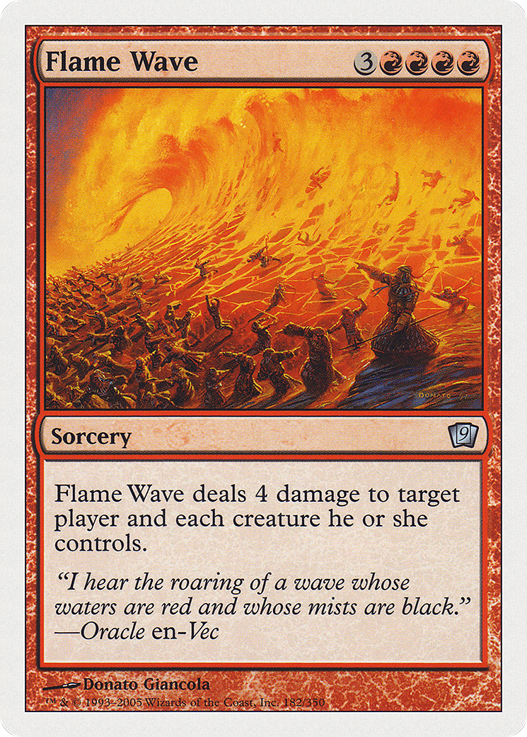 Flame Wave (9ED-182★) - 9th Edition Foil