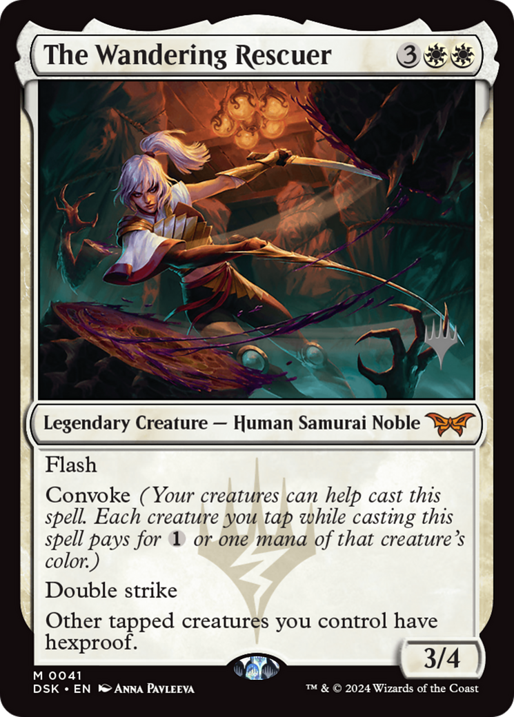 The Wandering Rescuer (PPDSK-041) - Duskmourn: House of Horror Promos Foil