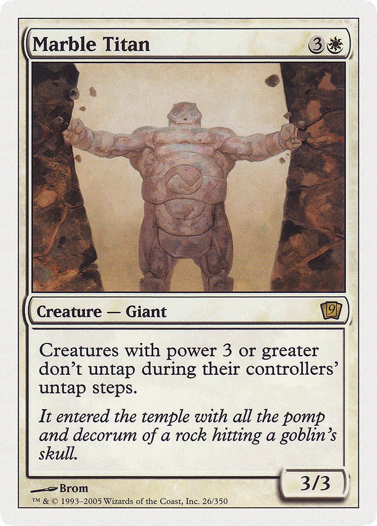 Marble Titan (9ED-26★) - 9th Edition Foil