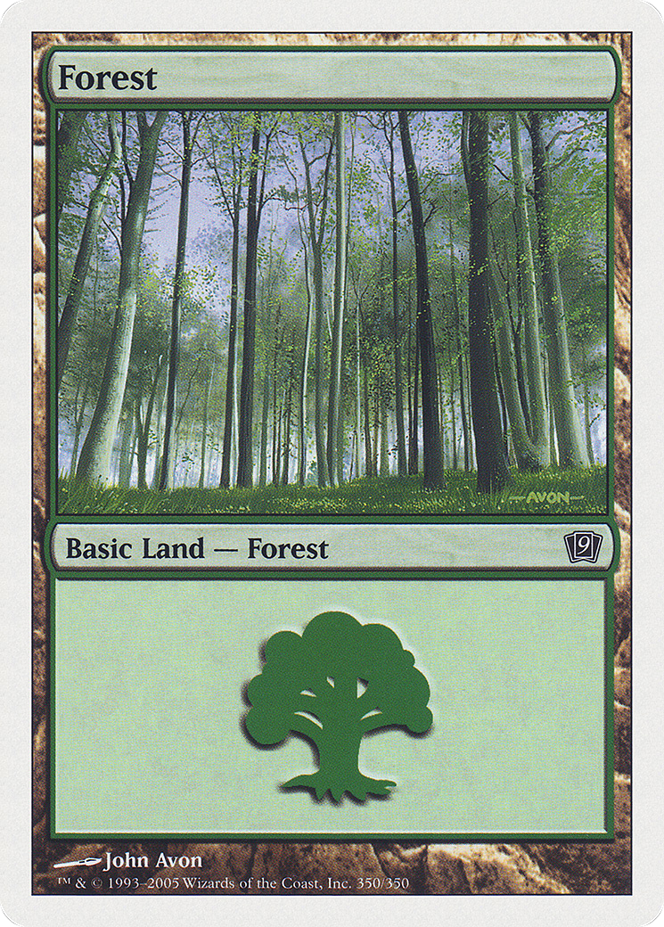 Forest (9ED-350) - 9th Edition Foil