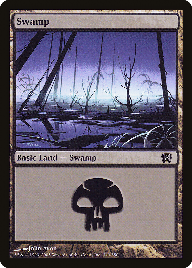 Swamp (8ED-340★) - 8th Edition Foil