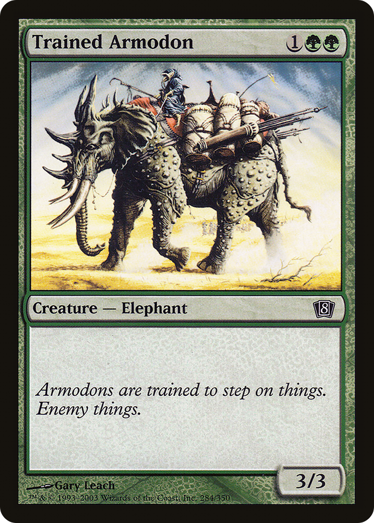 Trained Armodon (8ED-284★) - 8th Edition Foil