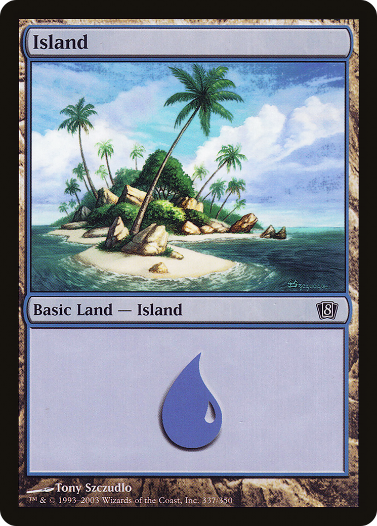 Island (8ED-337★) - 8th Edition